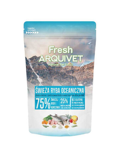 ARQUIVET Fresh Cibo semi-umido per cani pesce oceanico 100 g