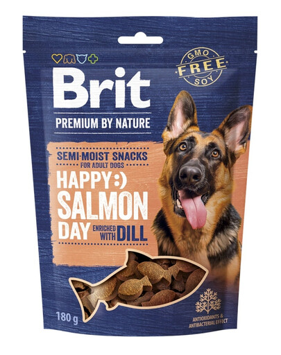 BRIT Premium Dog Semi-moist Snack Salmon 180 g snack semi-morbido per cani