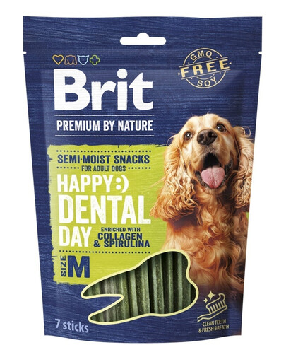 BRIT Premium Dog Dental Semi-moist Snack M 180 g snack dentale semi-umido per cani di taglia piccola e media