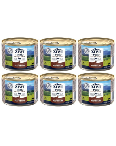 ZIWIPEAK Cat Beef Manzo 6x185 g