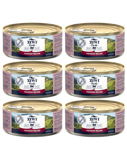 ZIWIPEAK Cat Venison Selvaggina 6x85 g