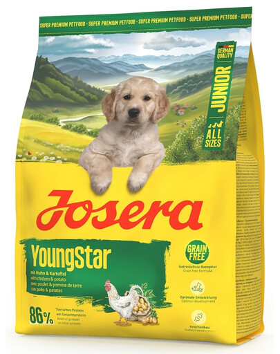 JOSERA YoungStar 900g cibo per cuccioli senza cereali