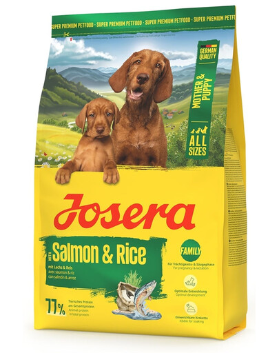 JOSERA Mother and Puppy Salmon with Rice 3kg per cuccioli, fattrici in gravidanza e fattrici in allattamento