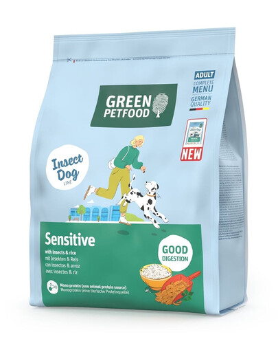 GREEN PETFOOD InsectDog Sensitive 900g per cani sensibili con insetti e riso