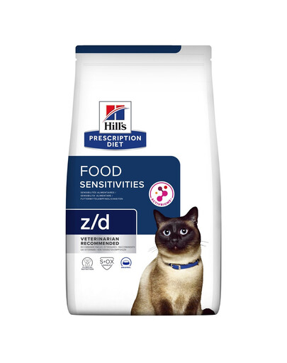 HILL'S Prescription Diet z/d Food Sensitivities Activ Biome 6kg per gatti con un sistema digestivo sensibile