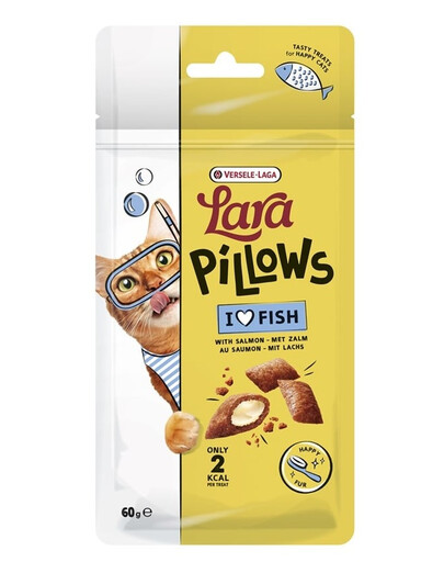 VERSELE-LAGA Lara Snack Pillows with Salmon Happy Fur 60g snack per la bellezza del pelo