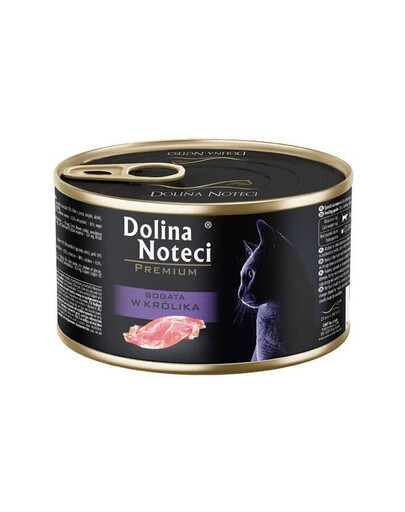 DOLINA NOTECI Premium Ricca di coniglio cibo umido per gatti 185 g