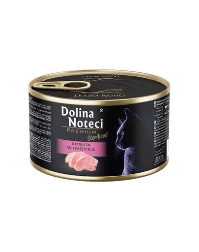 DOLINA NOTECI Premium Sterilised Ricca di tacchino per gatti sterilizzati 185 g