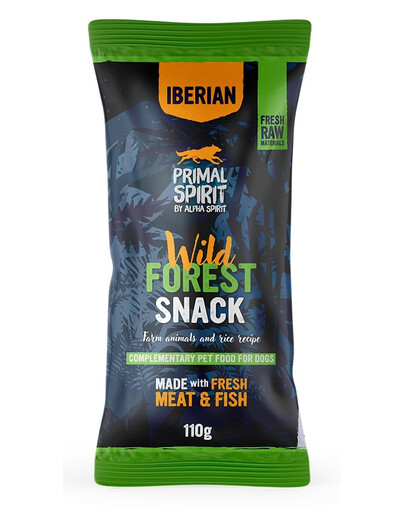 PRIMAL SPIRIT Snack per cani Iberian Wild Forest 110 g