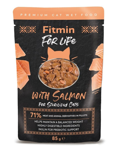 FITMIN For Life For Sterilized Cats Salmon 85g