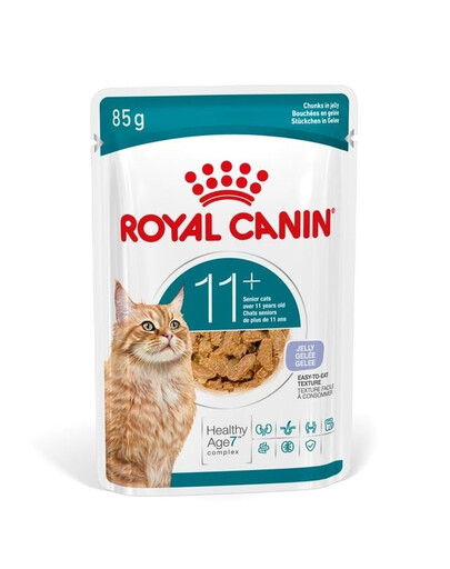 ROYAL CANIN Ageing 11+ Jelly 12x85 g pezzi in gelatina per gatti maturi oltre 11 anni