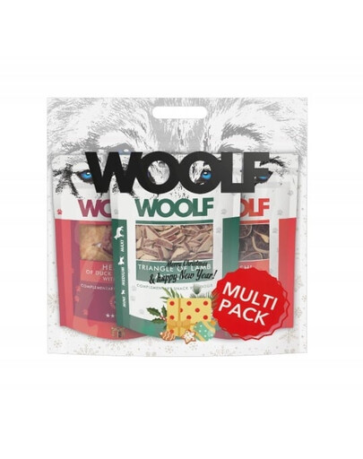 WOOLF Multipack Christmas 3x100g snack per cani