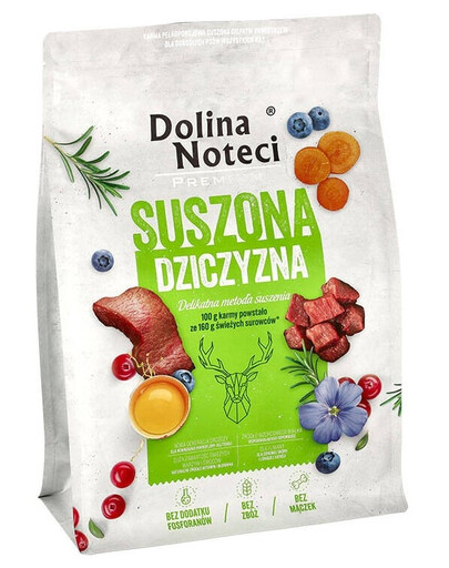 Premium Dziczyzna karma suszona dla psa 3 kg