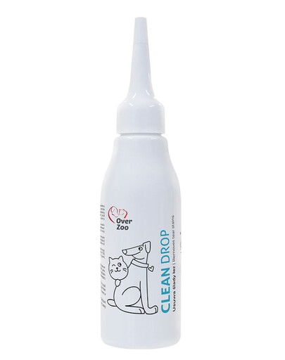 OVER ZOO Clean Drop liquido rimuovi macchie lacrimali per cani e gatti 60 ml