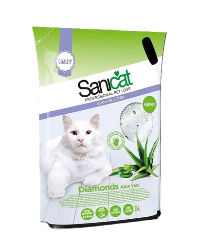 SANICAT Diamonds Aloe Vera 5 l lettiera assorbente per gatti