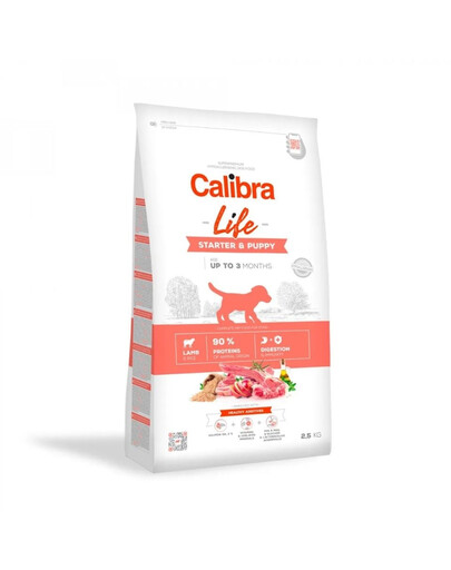 Dog Life SCALIBRA Dog Life Starter Puppy Lamb 2,5 kg con agnello per cuccioli, femmine in gravidanza e allattamentotarter Puppy Lamb 2,5 kg z jagnięciną dla szczeniąt, suk w ciąży i karmiących