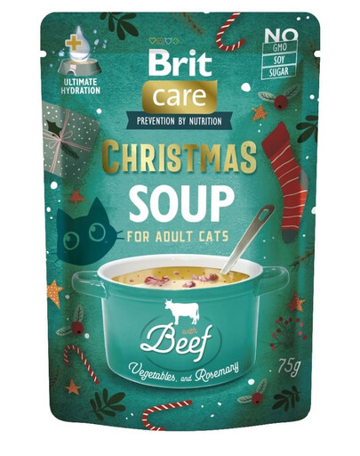 BRIT Care Cat Christmas Soup Beef 75g zuppa di manzo e verdure per gatti