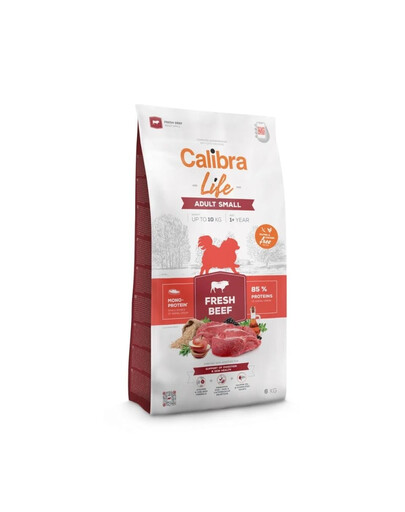 CALIBRA Dog Life Adult Small Fresh Beef 6 kg con manzo per cani di piccola taglia