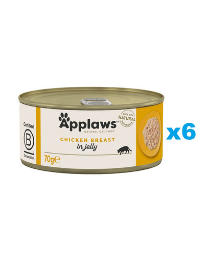 APPLAWS Cat Adult Chicken Breast in Jelly pollo in gelatina 6 x 70g