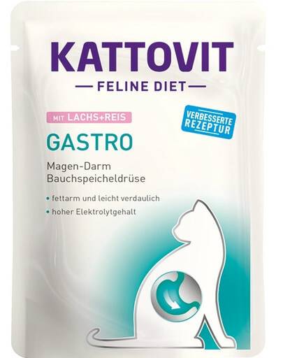 Feline Diet Gastro Łosoś z ryże 85 g