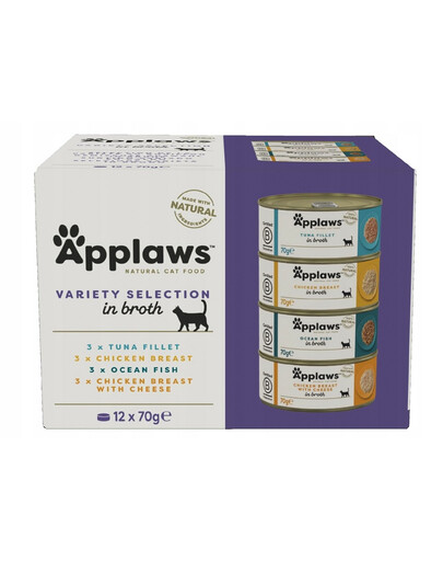 APPLAWS Set prova Supreme Colection Adult Lattine per gatti adulti 12 x 70 g