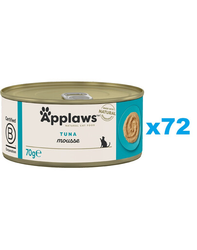 APPLAWS Cat Adult Mousse Tuna mousse con tonno 72 x 70g