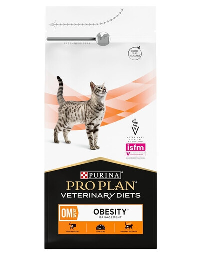 PURINA PRO PLAN Veterinary Diets Feline OM St/Ox Obesity Management 1,5 kg cibo secco per gatti per il trattamento del diabete e/o dell'obesità