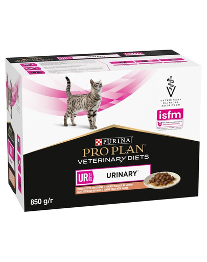 PURINA PRO PLAN Veterinary Diets Feline UR St/Ox Urinary Salmon 10x85 g