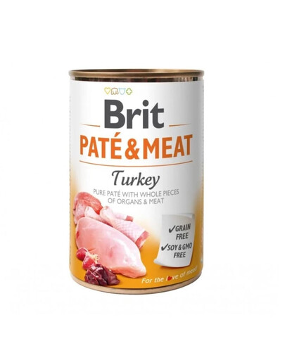 Pate&Meat turkey 400 g pasztet z indykiem dla psa