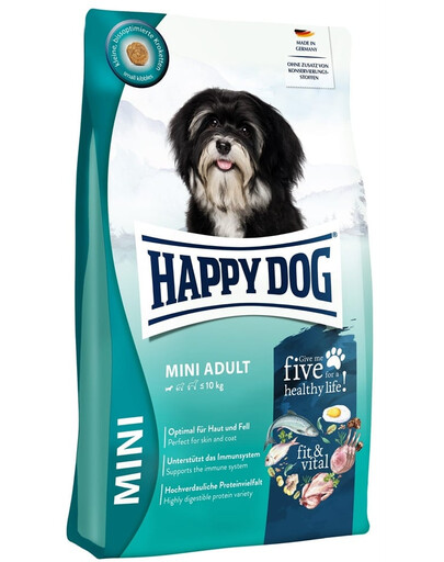 HAPPY DOG Fit & Vital Adult Mini 4 kg cibo secco per cani di piccola taglia
