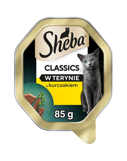 SHEBA Classics con pollo in terrina 85 g cibo umido per gatti