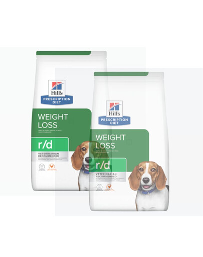 HILL'S Prescription Diet r/d Weight Reduction with Chicken Adult per cani con sovrappeso 20 kg (2x10 kg)