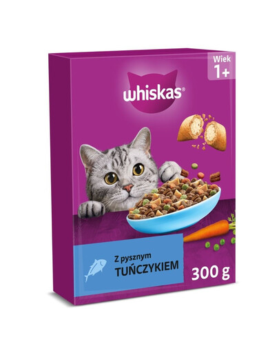 WHISKAS Adult con delizioso tonno 300 g cibo secco per gatti