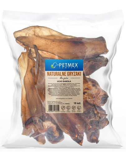 PETMEX Orecchio di bufalo 10 pz. snack naturale per cani