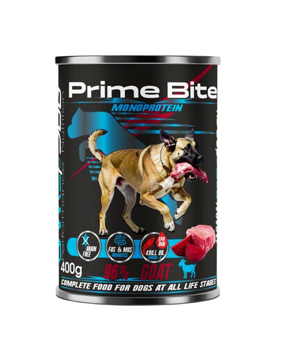 GAME DOG Prime Bite Capra con barbabietola 400g cibo umido per cani di tutte le età