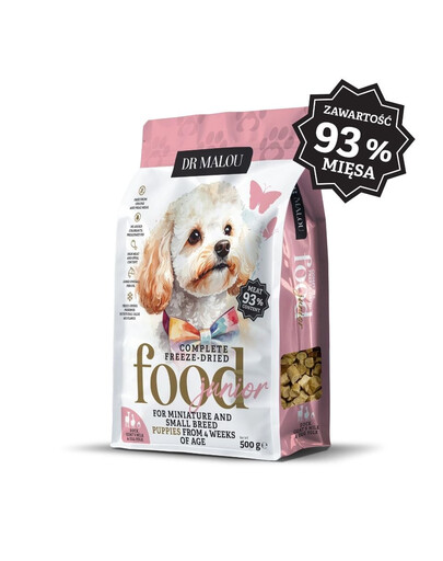 DR MALOU Puppies Cibo liofilizzato Anatra con latte di capra e tuorlo 500g cibo secco per cuccioli