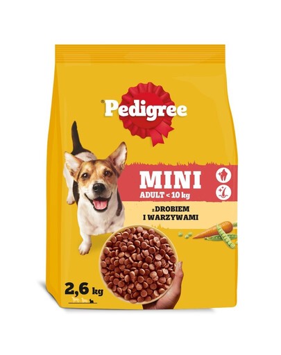 PEDIGREE Adult Mini con pollo e verdure 2,6 kg cibo secco per cani di piccola taglia