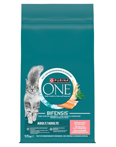 PURINA ONE Bifensis Adult Cat Salmon and Wheat 9,75 kg salmone e grano, cibo secco per gatti