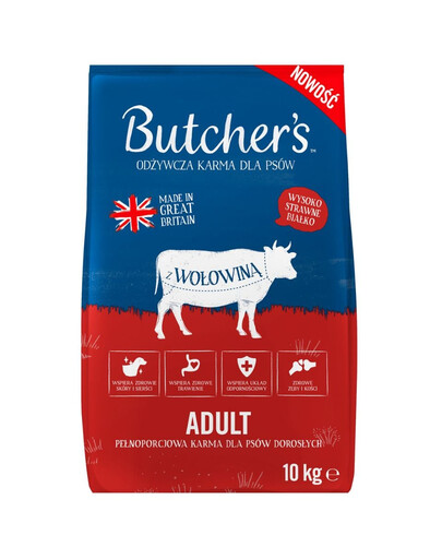 BUTCHER'S Original, cibo secco per cani, manzo 10 kg