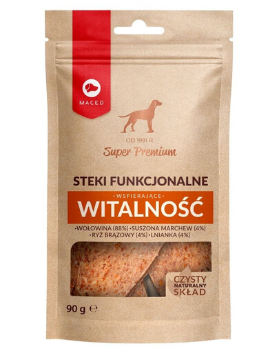 MACED Snack funzionali Manzo 90g snack che supportano la vitalità