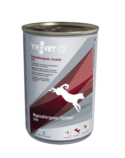 TROVET Hypoallergenic TPD Turkey 400 g indyk, mokra karma dla psów