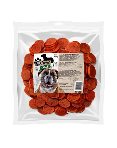 MR. PRETZEL Talarki di manzo 500g snack per cani