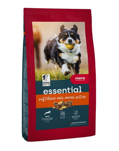 MERA Dog Essential Softdiner Mix Menu Active 12,5 kg cibo secco per cani attivi