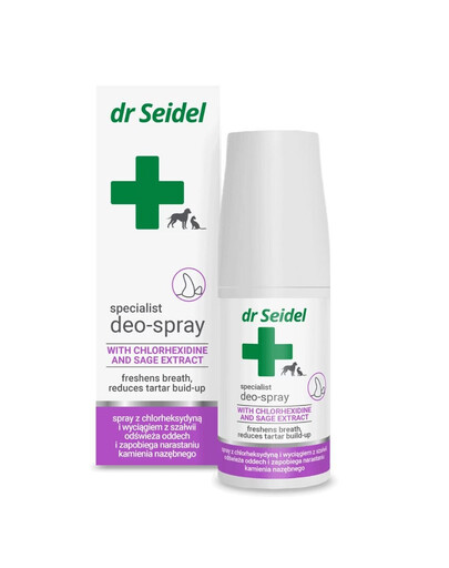 DR SEIDEL Deo-spray denti puliti alito fresco per cani e gatti 50ml