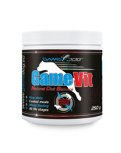 GAME DOG Vit 250g vitamine e minerali per cani di ogni età in forma di polvere