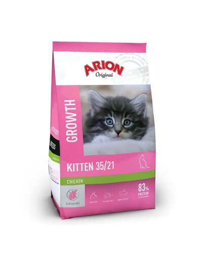 ARION Original Kitten 35/21 Chicken 300 g pollo, cibo secco per gattini