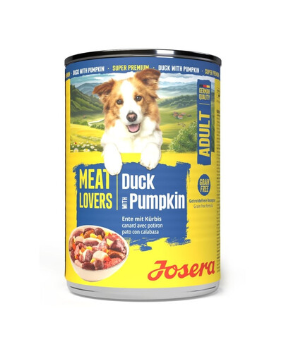 JOSERA Meat Lovers Menu Duck and Pumpkin 400 g anatra e zucca, cibo umido per cani