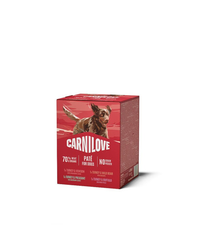 CARNILOVE Dog Pouch Multipack 4X300g mix cibo umido mix sapori per cani adulti