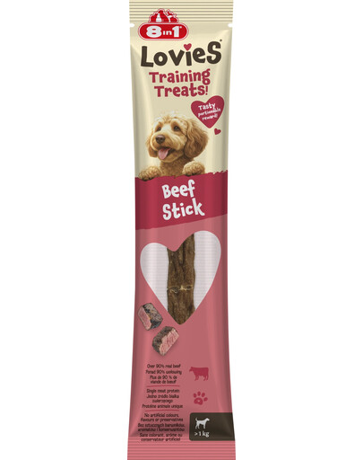 8IN1 Lovies Training Treats Beef Stick 15g snack da addestramento per cani
