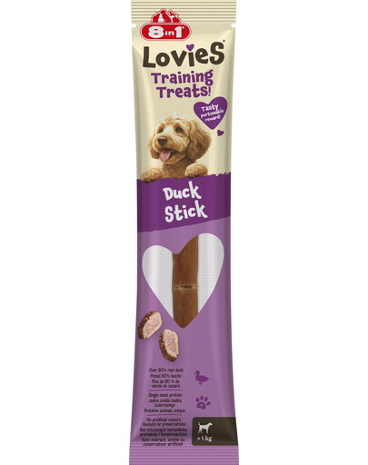 8IN1 Lovies Training Treats Duck Stick 15g snack per l'addestramento del cane